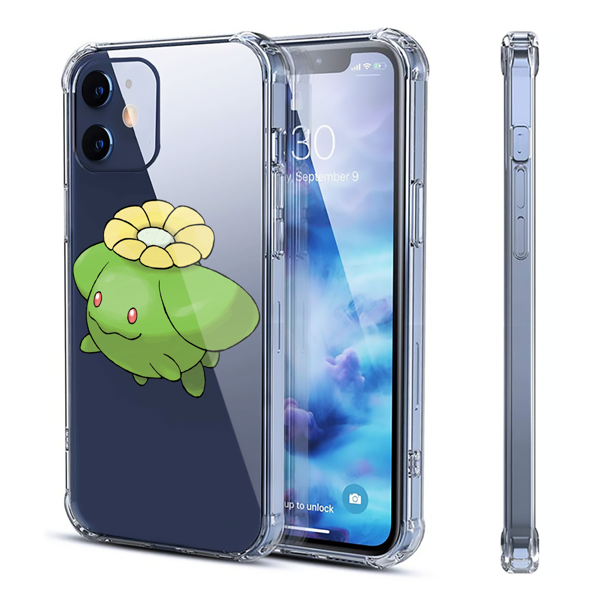 （画像用） ポケットモンスター Pokémon 【iPhone 12シリーズ対応】透明スマホケース（クリアソフトケース）